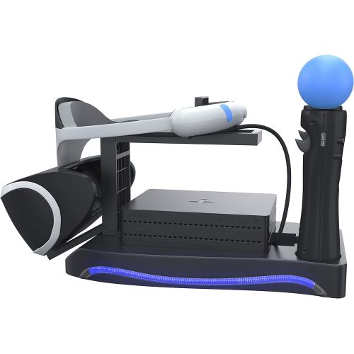  [아마존베스트]Skywin PSVR Stand - Charge, Showcase, and Display Your PS4 VR Headset and Processor - Compatible with Playstation 4 PSVR - Showcase and Move Controller Charging Station