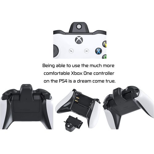  Skywin Xbox One Wireless Controller Remap Adapter and Battery Pack - Rechargeable Battery Replacement - Compatible with Xbox One or Xbox One Elite Controllers Wireless with PS4 Swi