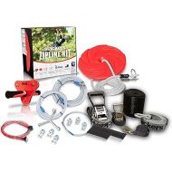 Slackers 90ft Eagle Series Zipline Kit - Kids Zip line Kit with Safety Zipspring Brake & Zip-Quick Ratchet System for Quick Setup - Great Zipline Kit for Kids and Teens - Recommended Ages 8+
