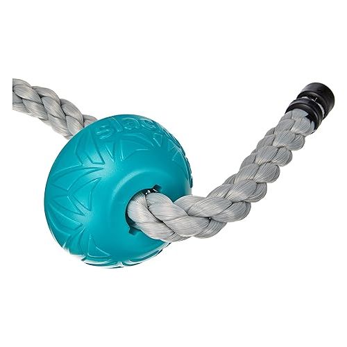  Slackers 8 ft Multi-Color Climbing Rope - Best Outdoor Ninja Warrior Training Equipment for Kids - A Great Addition to Your Backyard Ninjaline Obstacle Course