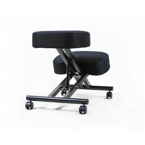  Sleekform Kneeling Posture Chair | Ergonomic Office Desk Knee Stool Relieving Back & Neck Pain | Computer Seat, Wheels & Adjustable Height | Backless Meditation Seat | 4 Ergo Mesh