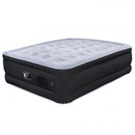 Sleep Genie Cloud Series Queen Air Mattress - Best Inflatable Airbed with Built-In Electric Pump with Air Coil Technology