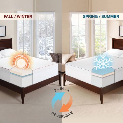  Sleep Innovations 3 All Seasons Memory Foam Topper