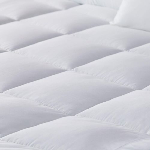  Sleep Innovations Gel Memory Foam 4-inch Dual Layer Mattress Topper, Made in the USA with a 10-Year Warranty - Queen Size