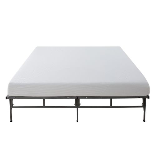  Sleep Master 6-Inch Memory Foam Mattress and Easy To Assemble Smart Platform Metal Bed Frame, Twin