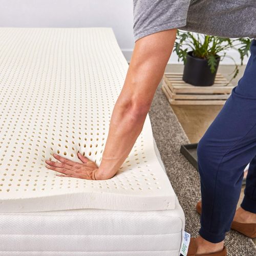  Sleep On Latex Pure Green 100% Natural Latex Mattress Topper - Soft - 2 Inch - Twin Size