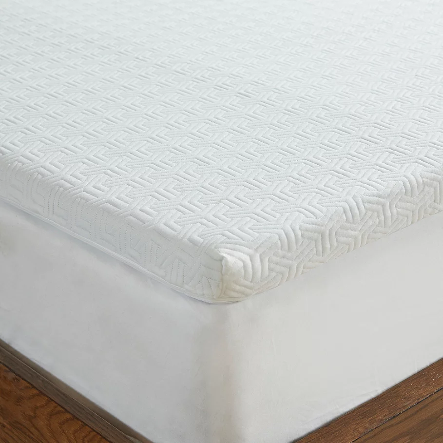  Sleep Philosophy Flexapedic 2-Inch Memory Foam Mattress Topper in White