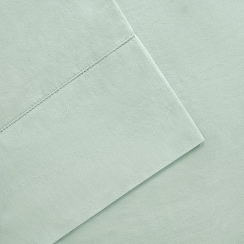  Sleep Philosophy SHET20-248 300TC Liquid Cotton Sheet Set Full Seafoam