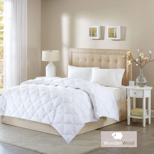  Sleep Philosophy Wonder Wool Down Alternative Comforter, King, White