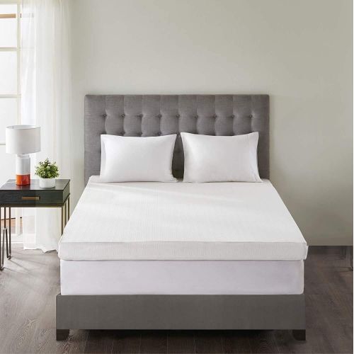  Sleep Philosophy Flexapedic Memory Foam Mattress Protector Cooling Bed Cover Full White