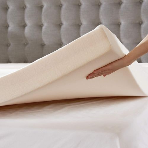  Sleep Philosophy Flexapedic Memory Foam Mattress Protector Cooling Bed Cover Full White