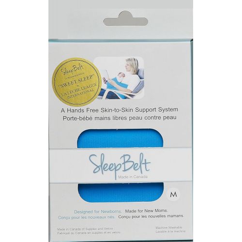  SleepBelt Hands Free Skin-to-Skin Infant Support System - Aqua Blue - Large