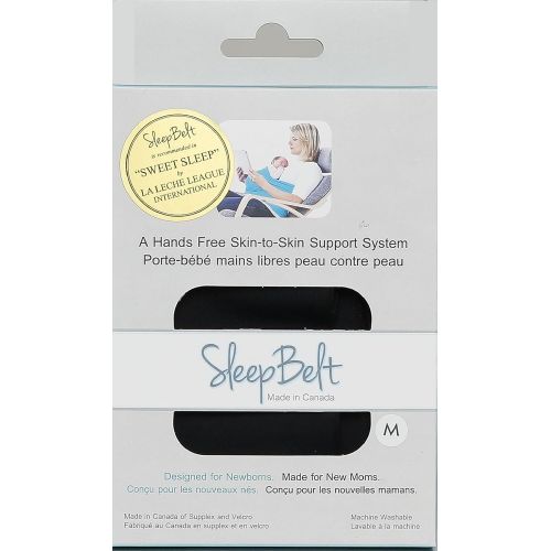  SleepBelt Hands Free Skin-to-Skin Infant Support System - Basic Black - Medium