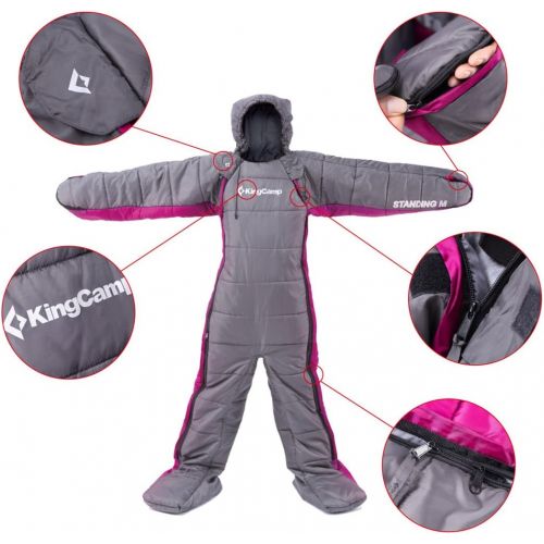  Standing ML 0C32F Wearable Sleeping Bag Camping Backpacking Variation