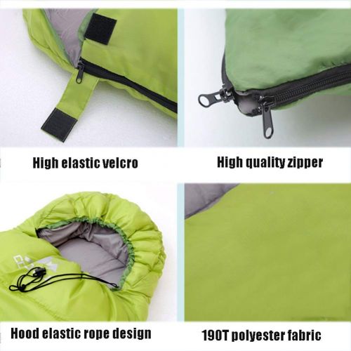  Sleeping Bag 3-4 Season Extra Warm, Lightweight Compact Waterproof  Ideal for Camping Backpacking Hiking Festivals  Compression Bag Included - Green