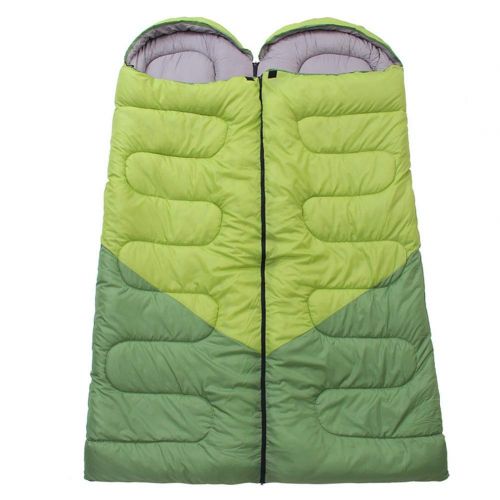  Sleeping Bag 3-4 Season Extra Warm, Lightweight Compact Waterproof  Ideal for Camping Backpacking Hiking Festivals  Compression Bag Included - Green