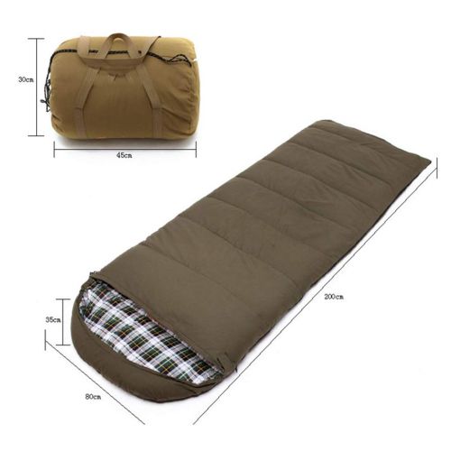  Sleeping Bags Long Camping Outdoor Adult Spring and Autumn Winter Down Cotton Hooded Camping Gift