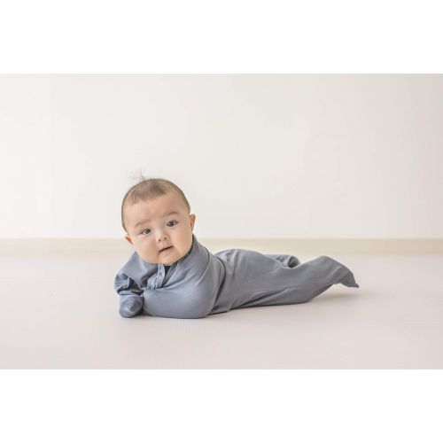  SleepingBaby Zipadee-Zip Swaddle Transition Baby Swaddle Blanket with Zipper, Cozy Baby Sleep Sack Wrap (Extra Small 3-6 Months | 8-13 lbs, 18-26 inches | Classic Gray)