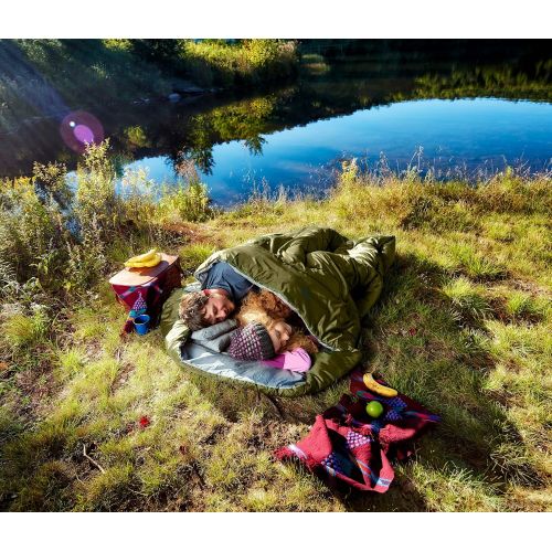  Sleepingo Double Sleeping Bag for Backpacking, Camping, Or Hiking - Queen Size XL for 2 People, Cold Weather, Waterproof Sleeping Bag for Adults Or Teens, Truck, Tent, Or Sleeping