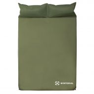 Sleepingo Winterial Double Self Inflating Sleeping Pad with Pillows, Camping, Backpacking, Travel, 2 Person