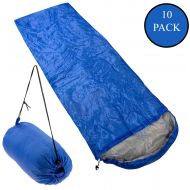 Sleepingo Moda West Wholesale Lightweight Sleeping Bags - Bulk case of 10 Adult Camping Supplies for Charity Donations