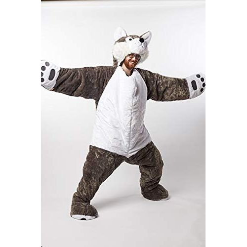  Sleepingo Snoozzoo Adult Wolf Sleeping Bag for Adults up to 75 inches Tall.