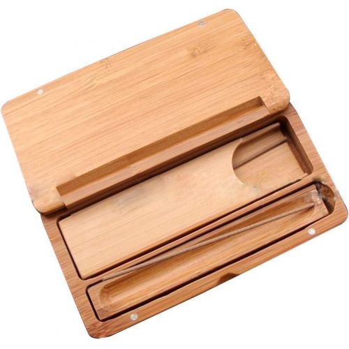  인센스스틱 sleeri Bamboo Incense Sticks Holder Storage Container Box, Incense Sticks Storage, Incense Box Incense Stick Burner Case Storage Box, Small Size for Short Stick Incense, Length 4.7