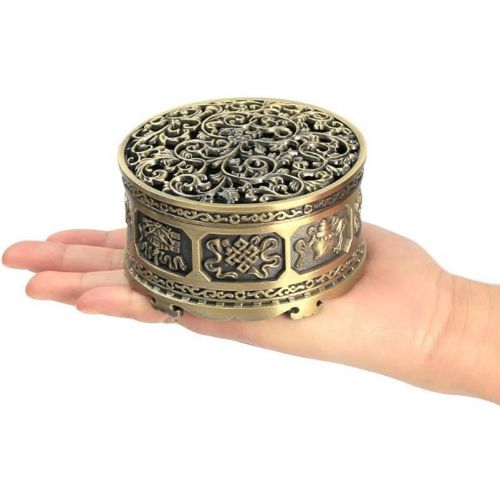  인센스스틱 sleeri Tibetan Incense Burner, Buddha Incense Burner, Small Size for Cone, Tower, Powder Incense, 2H/4H Coil Incense, Short Stick Incense, Yoga, Meditation, Home Decoration, Orname