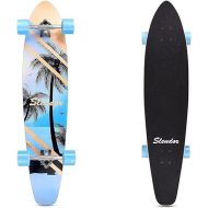 Slendor Longboard Skateboard 42 inch Drop Through Deck Complete Maple Cruiser Freestyle, Camber Concave