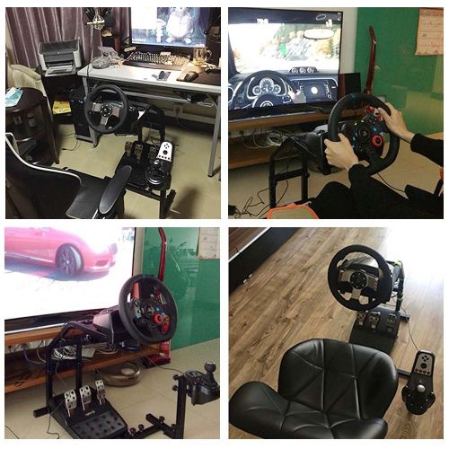  Slendor Racing Wheel Simulator Stand for Logitech G29, G27, G25, G920 Steering Gaming Wheel Stand Without Wheel and Pedals