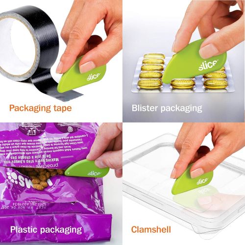  Slice 00100 Ceramic Blade Safety Cutter, Opens Clamshell Packaging, Coupon Cutter, Trim Photos, Scrapbooking, Fits Keychain