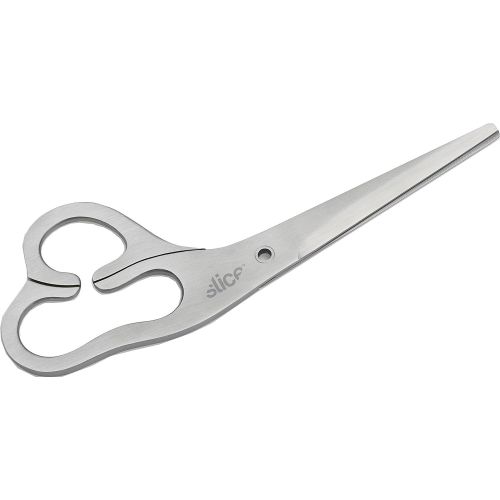  Slice 10420 Stainless Steel Scissor, Unique Lay Flat Design, Use Left or Right Handed, 1 Unit or 6 Pack