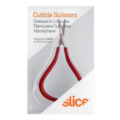  Slice 10446 Precision Scissors, Wide Tip, Spring Action Handles, Good for Arthritic Hands, Red, 6 Pack