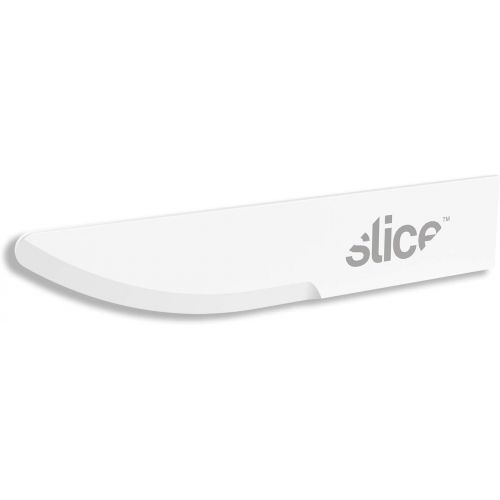  Slice 10519-CS Straight Edge, Pointed Tip Craft Blade, Finger Friendly Ceramic Blade, Lasts 11x Longer than Steel, 24 Blades