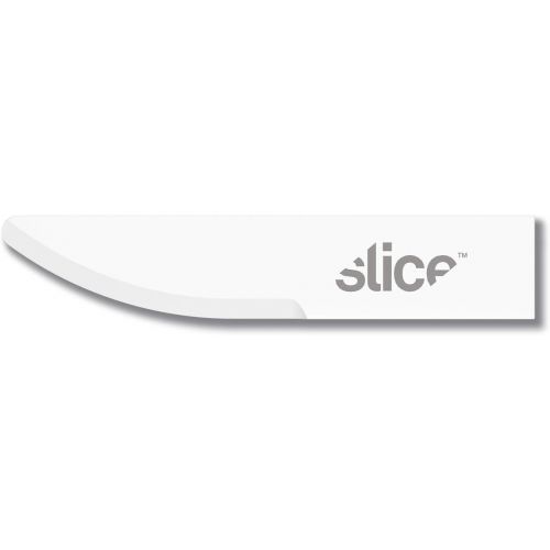  Slice 10519-CS Straight Edge, Pointed Tip Craft Blade, Finger Friendly Ceramic Blade, Lasts 11x Longer than Steel, 24 Blades