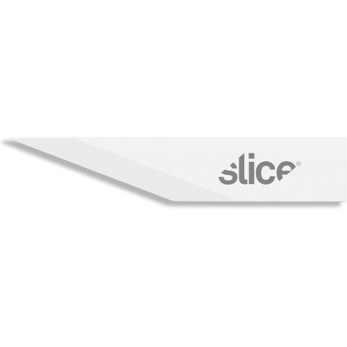  Slice 10519-CS Straight Edge, Pointed Tip Craft Blade, Finger Friendly Ceramic Blade, Lasts 11x Longer than Steel, 24 Blades