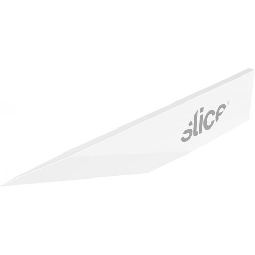  Slice 10519-CS Straight Edge, Pointed Tip Craft Blade, Finger Friendly Ceramic Blade, Lasts 11x Longer than Steel, 24 Blades