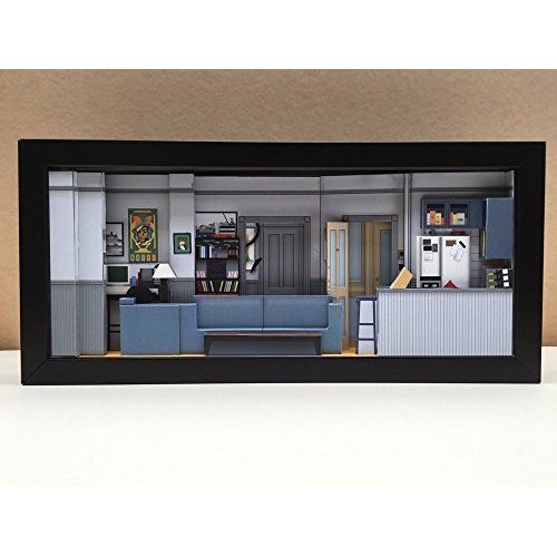  Slick Artwork Seinfeld Apartment set shadowbox diorama - memorabilia picture art collector gift