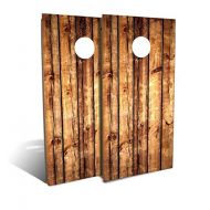 Slick Woodys Cornhole Co. Slick Woodys Rustic Pallet Wood Backyard Cornhole Set