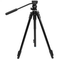 Slik Pro AL-323 Tripod with SVH-520 Fluid Head Kit (Black)