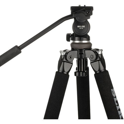  Slik 520QF Tripod with SVH-520 Fluid Video Head