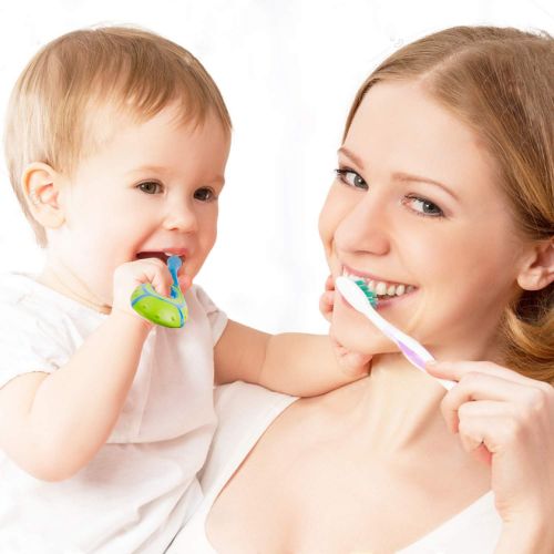  [아마존베스트]Slotic Baby Toothbrush for 0-2 Years, Safe and Sturdy, BPA Free Toddler Oral Care Teether Brush | Extra Soft...