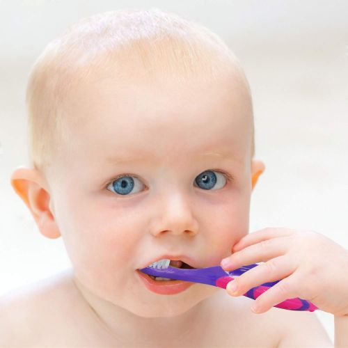  [아마존베스트]Slotic Baby Toothbrush for 0-2 Years, Safe and Sturdy, BPA Free Toddler Oral Care Teether Brush | Extra Soft...