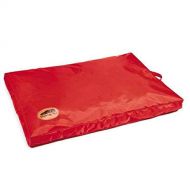 Slumber Pet Red Heavy Duty Dog Bed Chew Resistant Indoor Outdoor Tough Soft Nylon Teflon (Medium - 36L x 23W 3H)