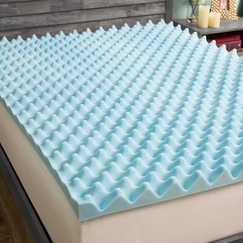  Slumber Solutions Gel Big Bump 3-inch Memory Foam Mattress Topper with Cover