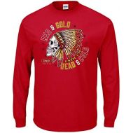 Smack Apparel Kansas City Football Fans. Red and Gold Till Im Dead and Cold T-Shirt (Sm-5X)