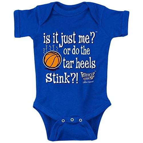  Smack Apparel Duke Basketball Fans. is It Just Me or Do The Tar Heels Really Stink?! Onesie (NB-18M) OR Toddler Tee (2T-4T)