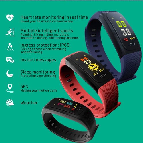  Smagear Fitness Tracker GPS Sports Bracelet Activity Tracker Watch with Heart Rate Monitor Smart Fitness Band Step Counter, Calorie Counter, Outdoor Waterproof Wristband for Women