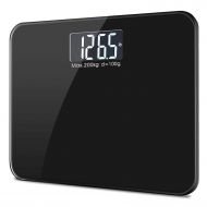 Small beautiful home Household Bathroom Floor Scale 440lb/200kg LCD Electronic Glass Digital Body Scale...