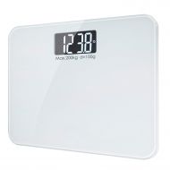 Small beautiful home Household Bathroom Floor Scale 440lb/200kg LCD Electronic Glass Digital Body Scale Weight Balance Black & White,Russian Federation,White